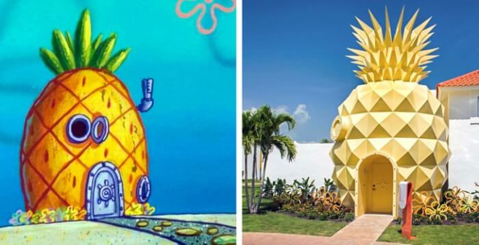 fantasy houses from cartoons in real life