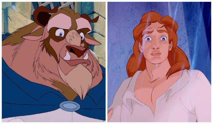 facts about cartoon characters The Beast became one because he didn’t love a fairy