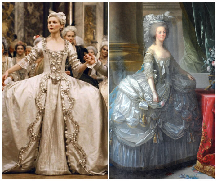 historically correct movie costumes Marie Antoinette