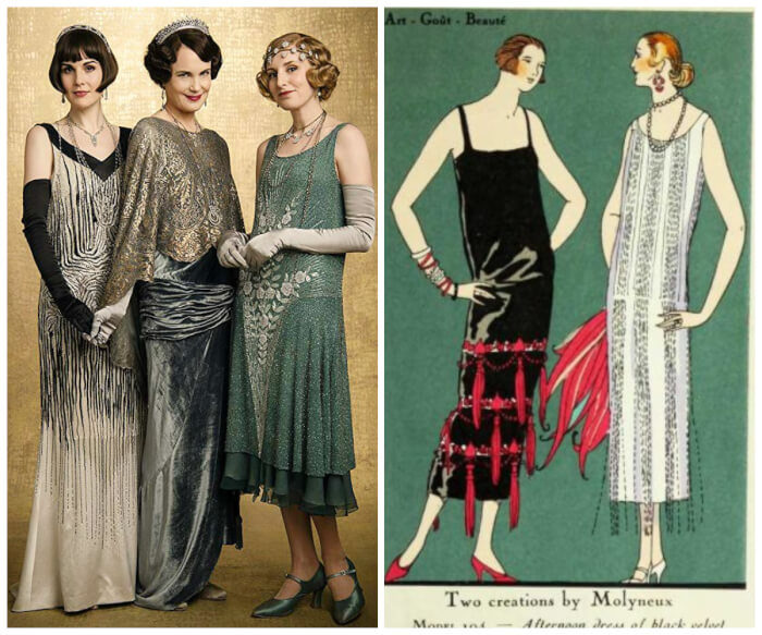 historically correct movie costumes Downton Abbey  great gatsby costumes	<br/>great gatsby dresses
