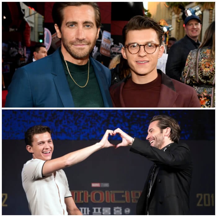 celebrity bromances Tom Holland and Jake Gyllenhaal, famous bromances
