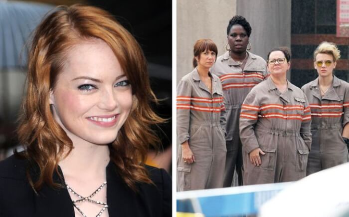 Emma Stone - a role in the female version of "Ghostbusters"