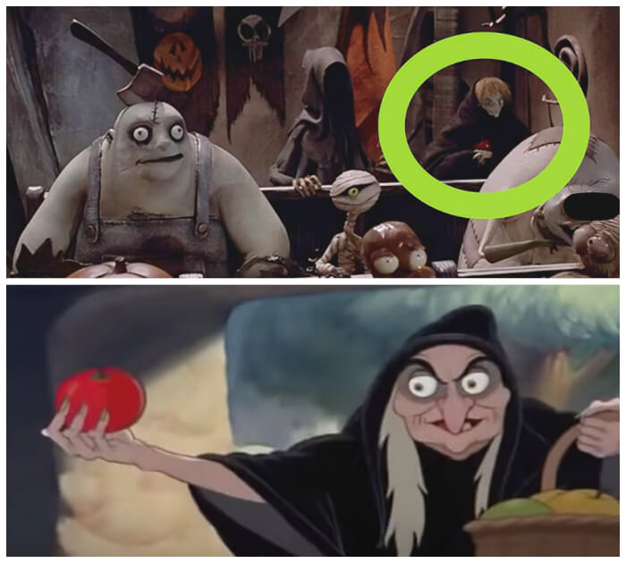 Snow White and the Seven Dwarfs’ Easter Eggs In The Nightmare Before Christmas