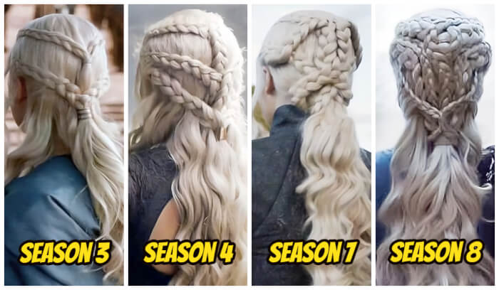 details from popular tv shows The Braids In Game Of Thrones