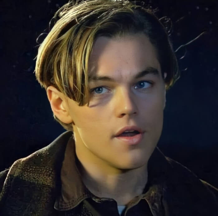 Leonardo Dicaprio Titanic hair