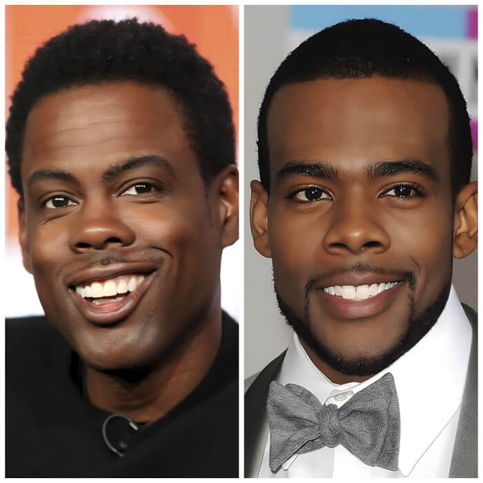 celebrity duos that look nearly identical Chris Rock and Mario