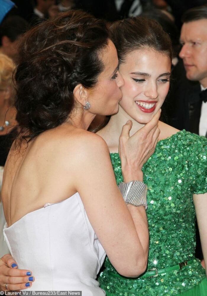 Celebrities Who Prove You Can't Stop Being A Mom Or Dad, Andie MacDowell with Sarah