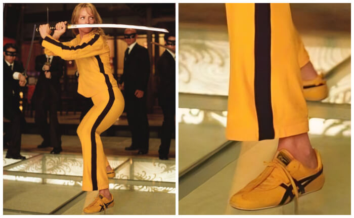 shoes from movies Beatrix’s Onitsuka Tiger Sneakers In Kill Bill