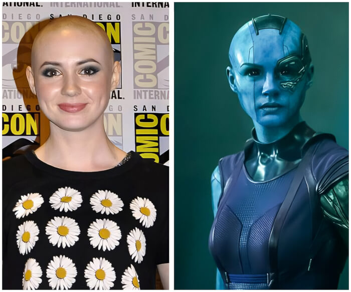 movie behind-the-scenes   Karen Gillan Shaved Her Head to Play Nebula in Guardians of the Galaxy