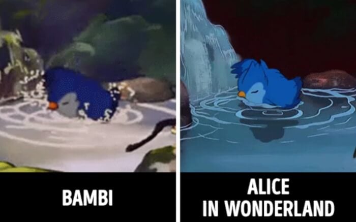 Similar Scenes From Famous Cartoons