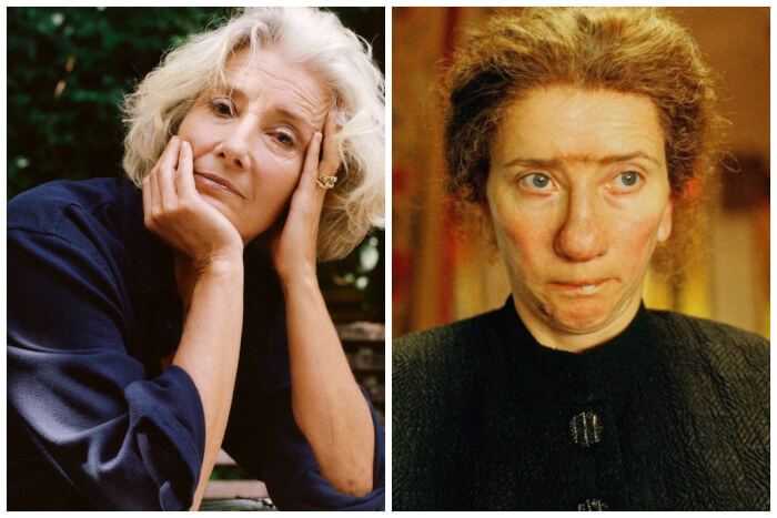 actors mastered the art of disguise Emma Thompson as Nanny McPhee in Nanny McPhee