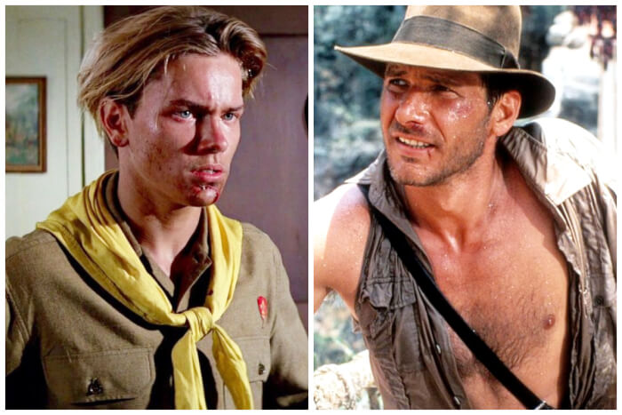 Harrison Ford And River Phoenix As Indiana Jones in Indiana Jones and the Last Crusade