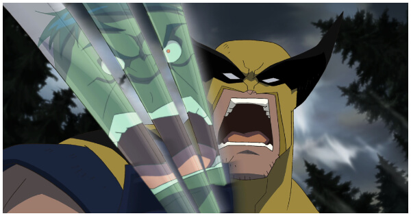 Superhero Animated Movies, Hulk Vs Wolverine