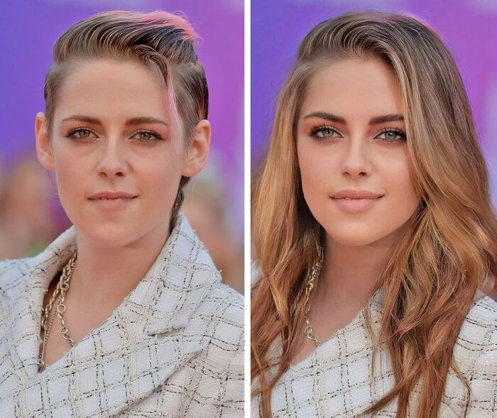 celebrities with unique facial features Kristen Stewart