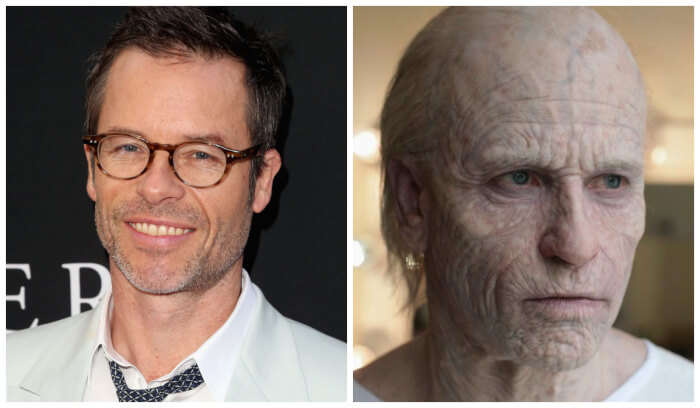 actors play these roles Guy Pearce — Weyland (Prometheus)