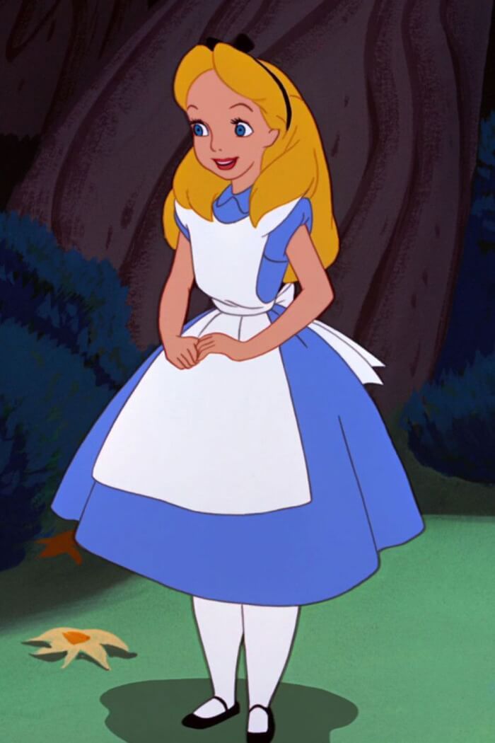 Princesses’ Best And Worst Looks, Alice’s Blue Dress and White Apron, Alice in Wonderland