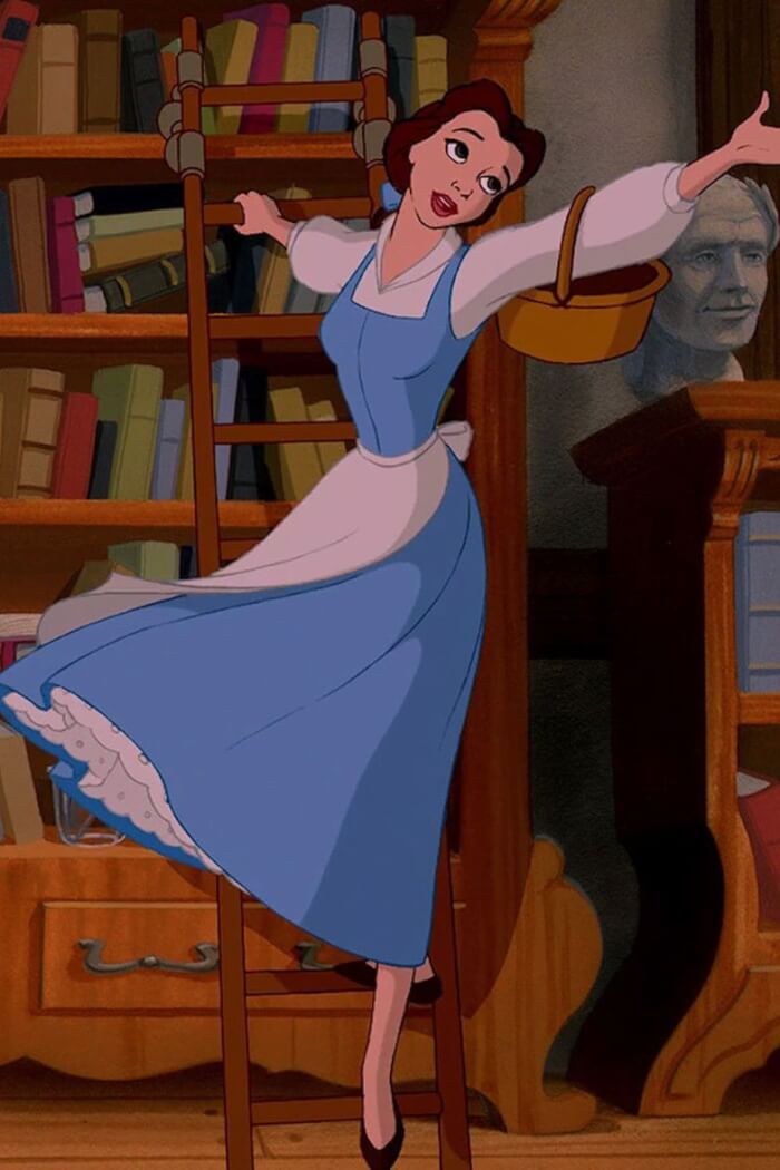 Princesses’ Best And Worst Looks, Belle’s Everyday Blue and White Look, Beauty and the Beast