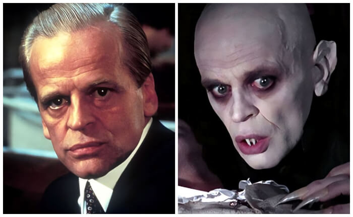 most famous monsters Klaus Kinski as Vlad Tepes / Nosferatu, the Vampire