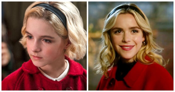 girl plays the younger versions Little Sabrina in Chilling Adventures of Sabrina