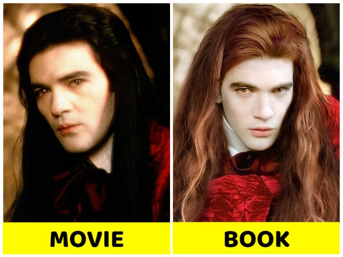 characters from movie adaptations Armand, Interview with the Vampire: The Vampire Chronicles,keira knightly hair, daario naharis book