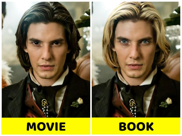 characters from movie adaptations Dorian Gray, Dorian Gray, keira knightly hair, daario naharis book