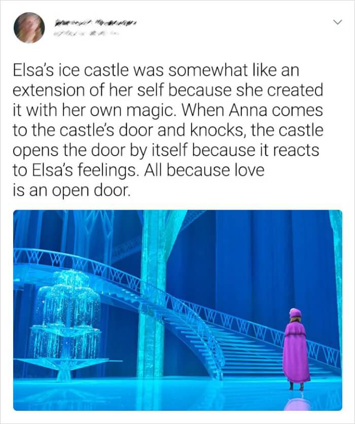 details in kid movies Frozen