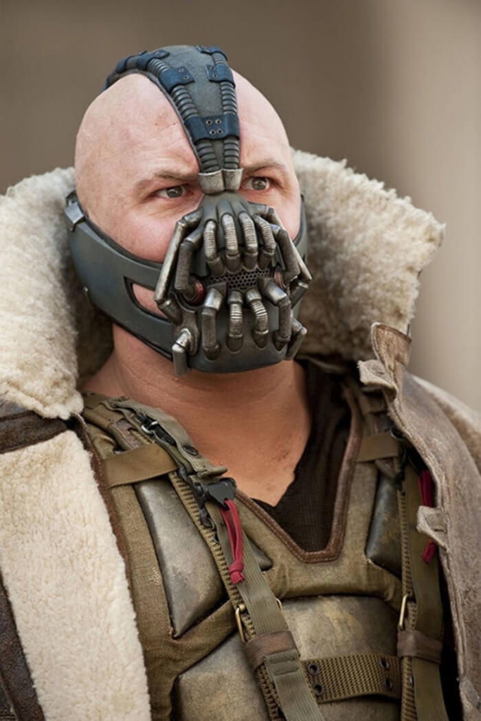 actors shaved their heads Bane In The Dark Knight Rises
