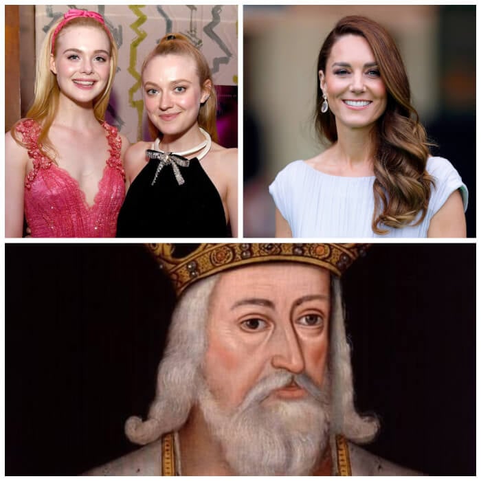 celebrities who are surprisingly related to royals Dakota & Elle Fanning