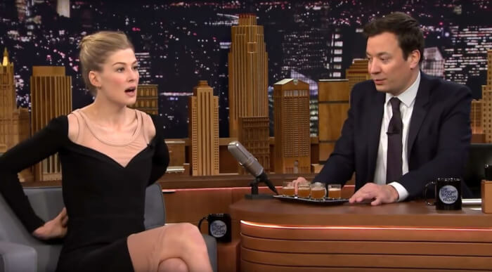 embarrassing moments of A-list celebrities Rosamund Pike