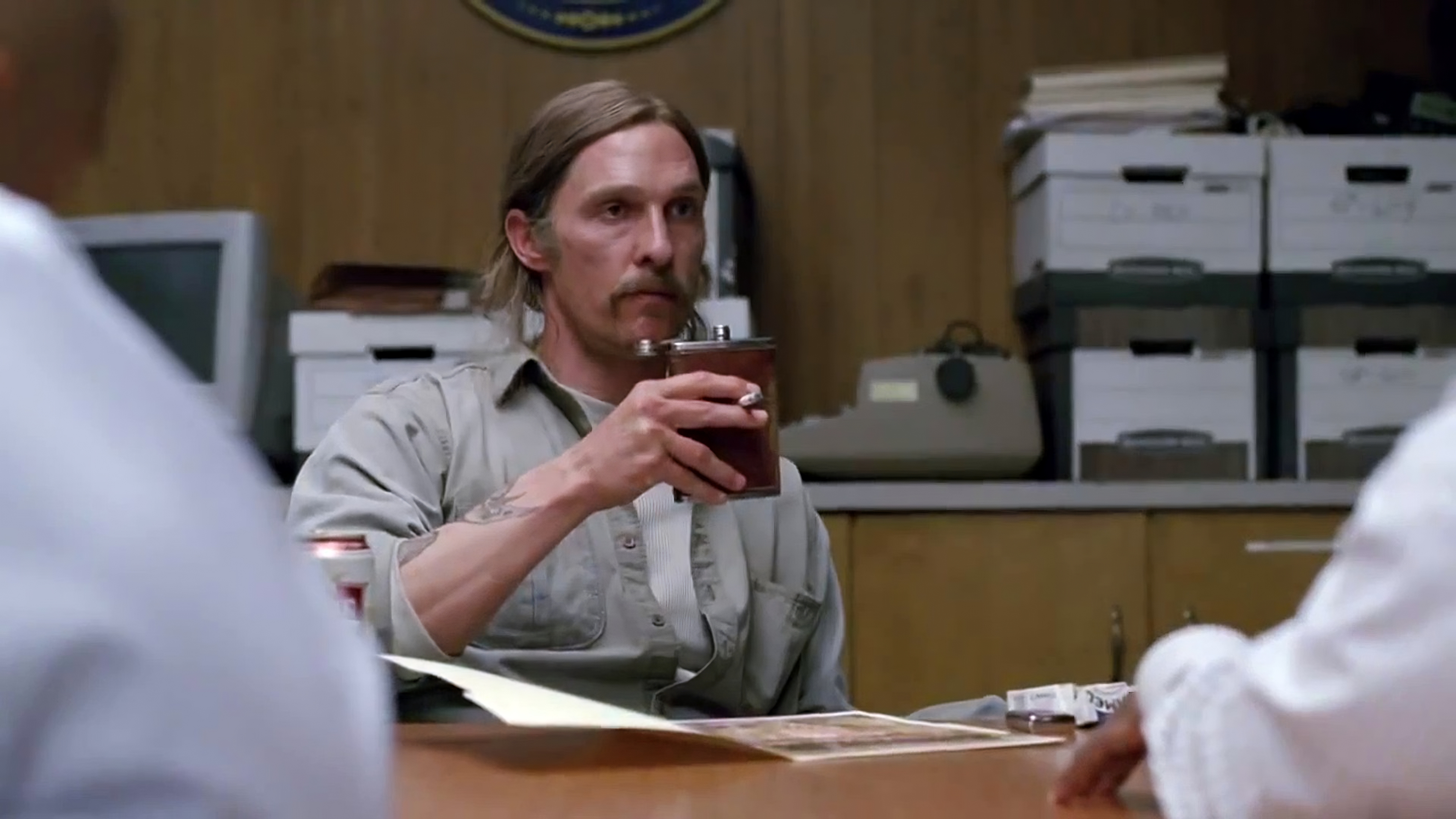 concepts in movies Casually Drinking Hard Liquor Out Of A Flask