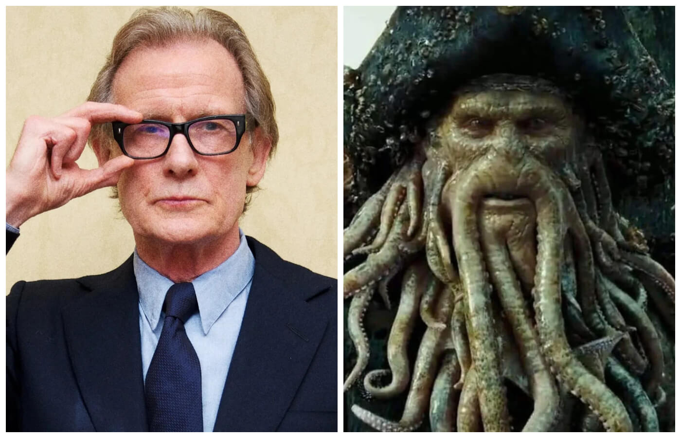 movie transformations Bill Nighy in Pirates of the Caribbean: Dead Man’s Chest