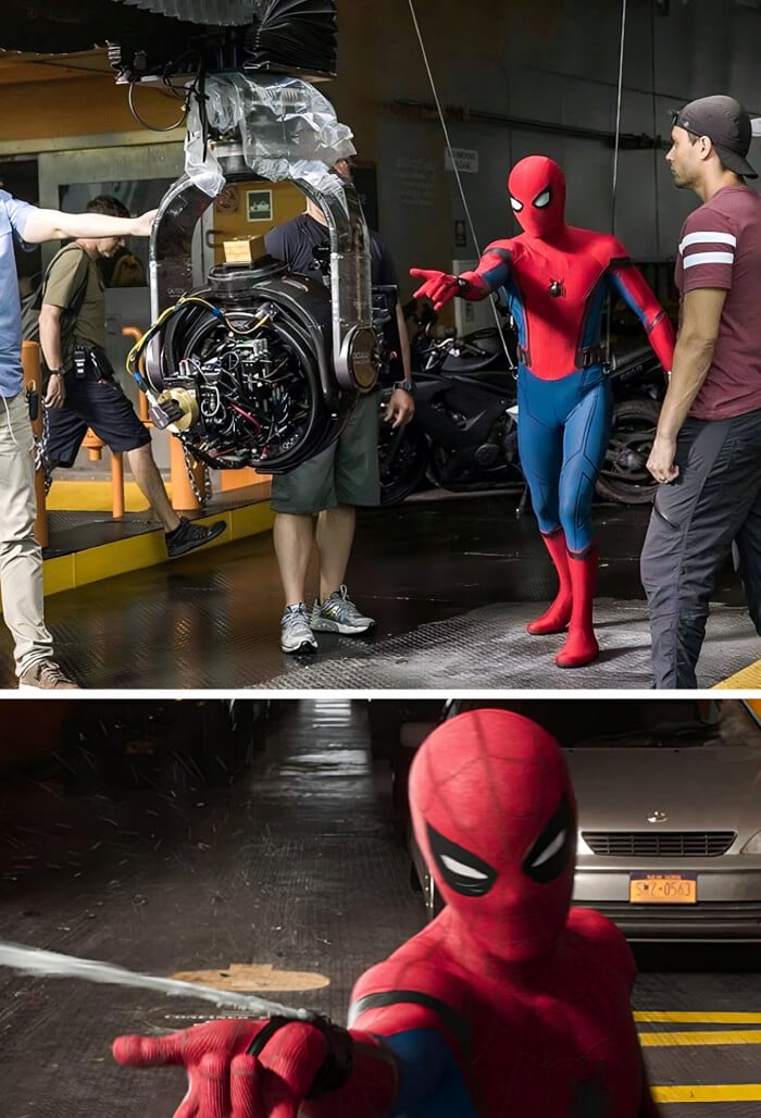How The Web-Shooting Scenes In Spider-Man: Homecoming Were Made