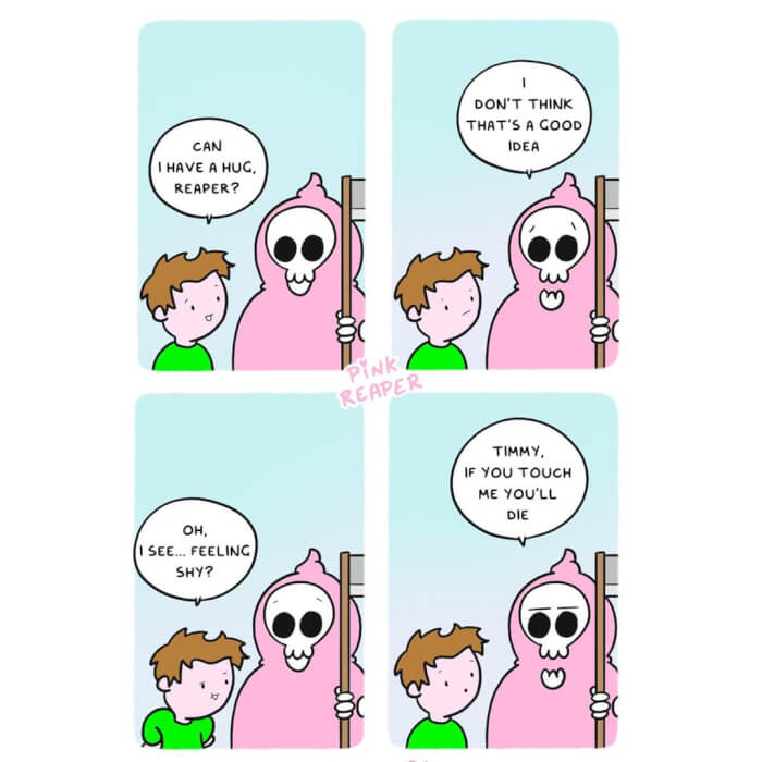 Wholesome Comics About Grim Reaper