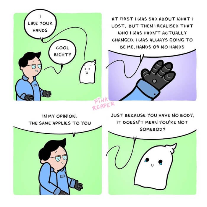 Wholesome Comics About Grim Reaper