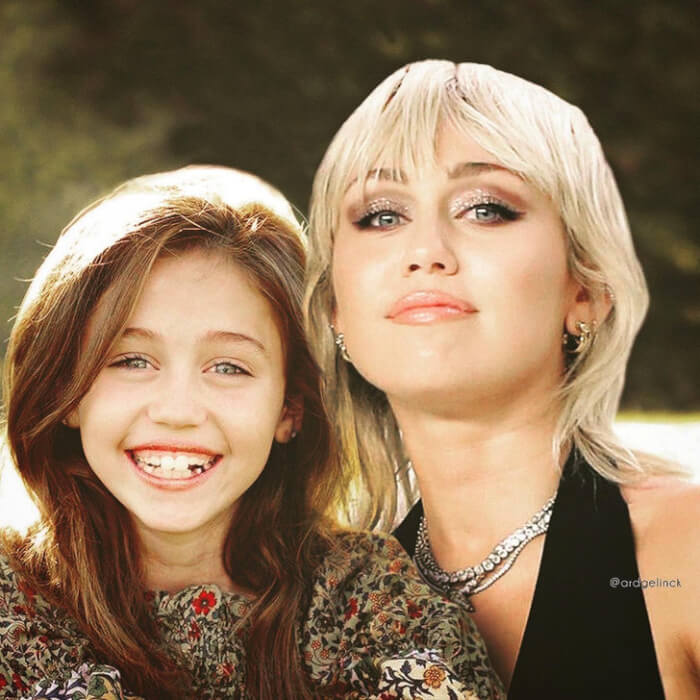 Times Celebrities Met Their Younger Selves In Pictures