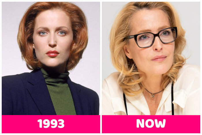 celebrities have stopped aging Gillian Anderson, 54 years old