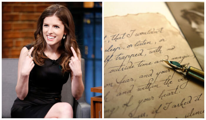 celebrities got the creepiest fan gifts  Anna Kendrick - Stalker Love Letter