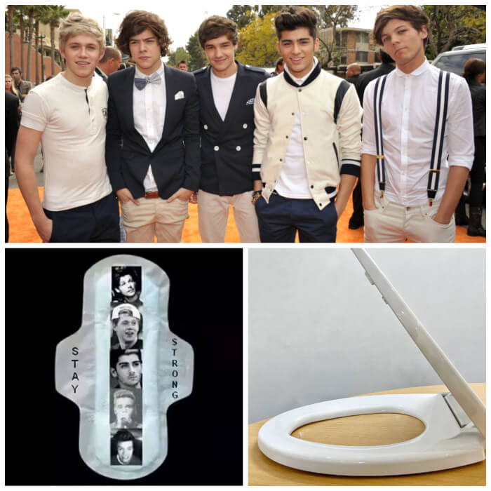 One Direction - Tampon, Toilet Seat, And Sanitary Napkin