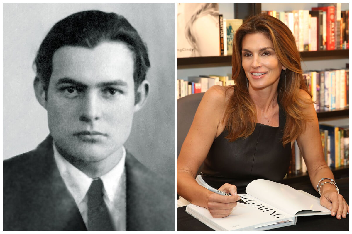  celebrity family secrets Cindy Crawford Is Ernest Hemingway’s Descendant