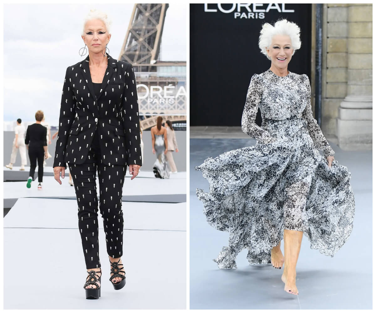 stars who completely own the runway Helen Mirren