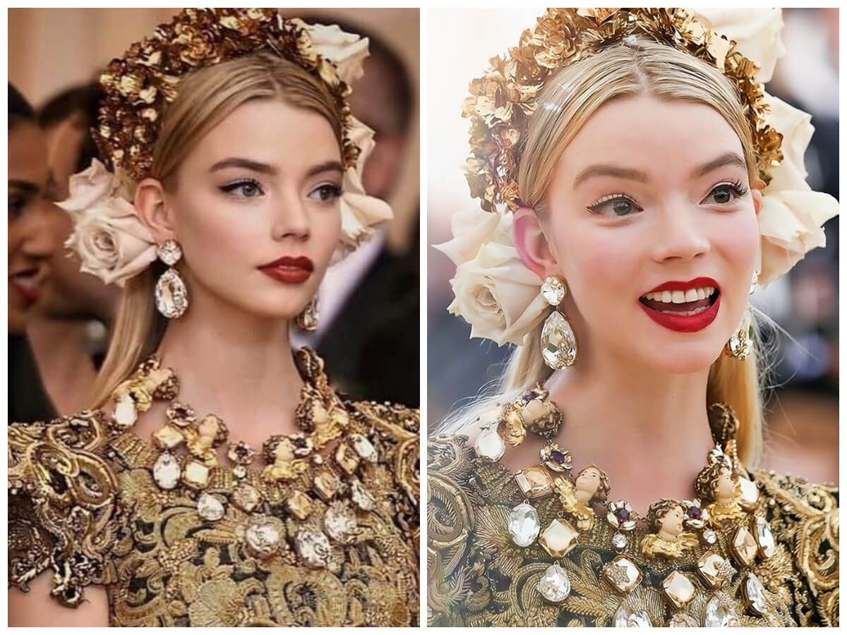 celebrities who look like completely different people Anya Taylor-Joy