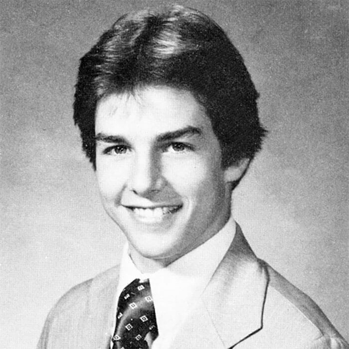 yearbook photos of A-list celebrities Tom Cruise