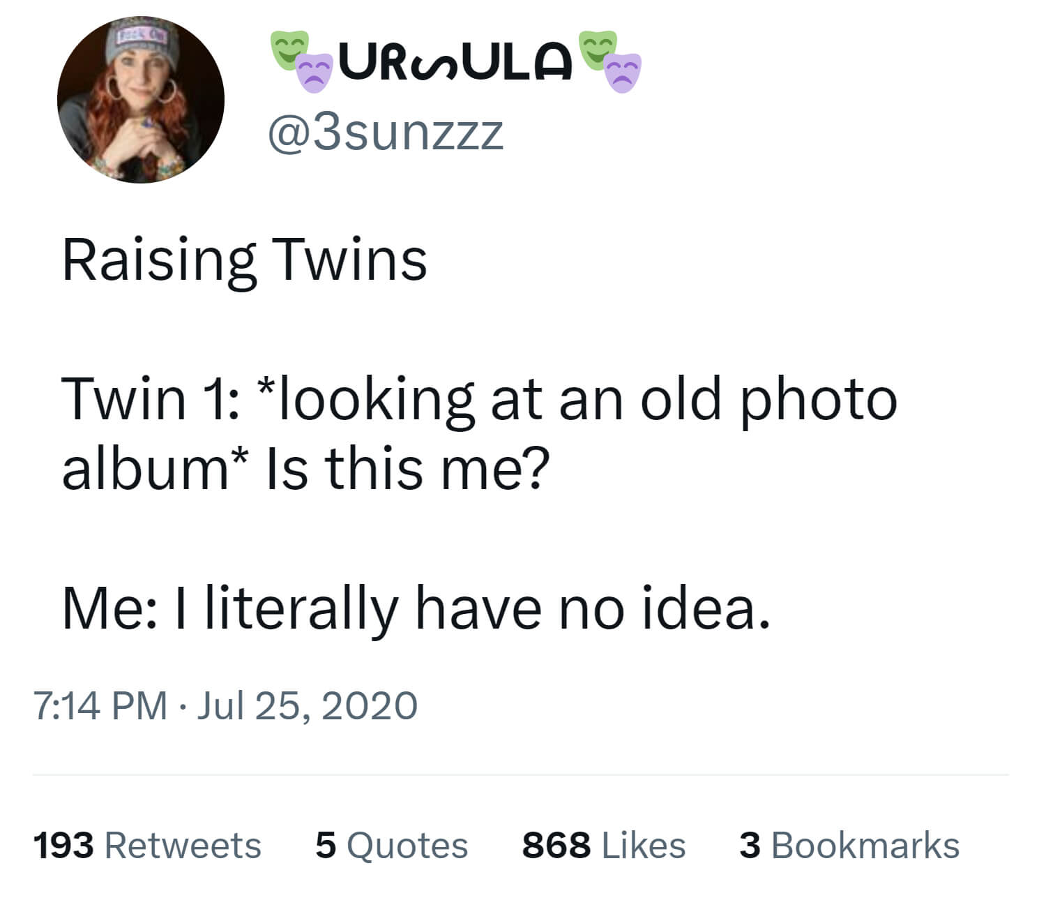 Tweets About Raising Twins