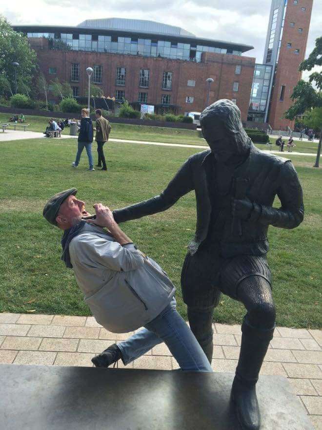 Statues Attacked People