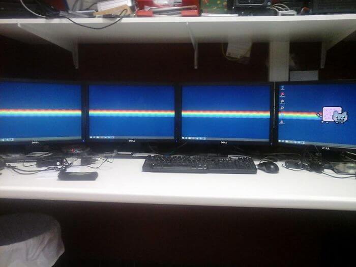 The Best Wallpaper For A 4 Monitor Setup
