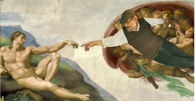 Son Photoshops His Dad Into Iconic Paintings