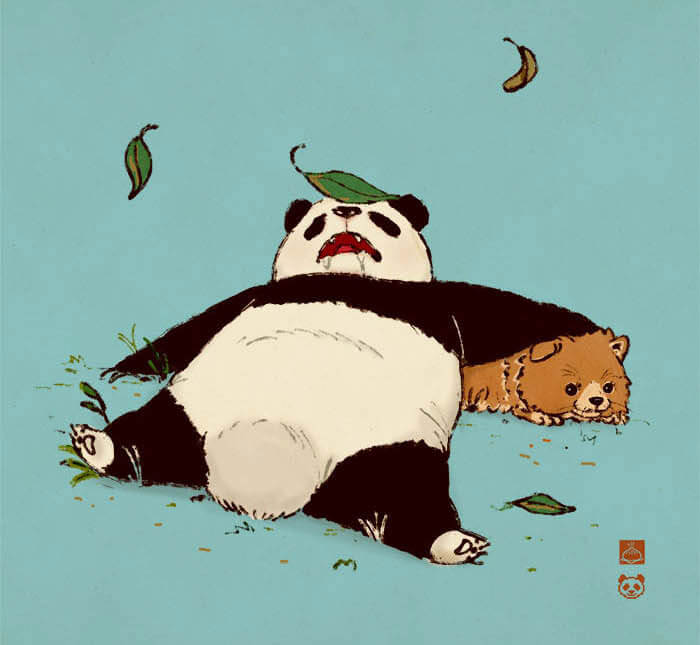 Relatable Illustrations Of A Middle – Aged Panda