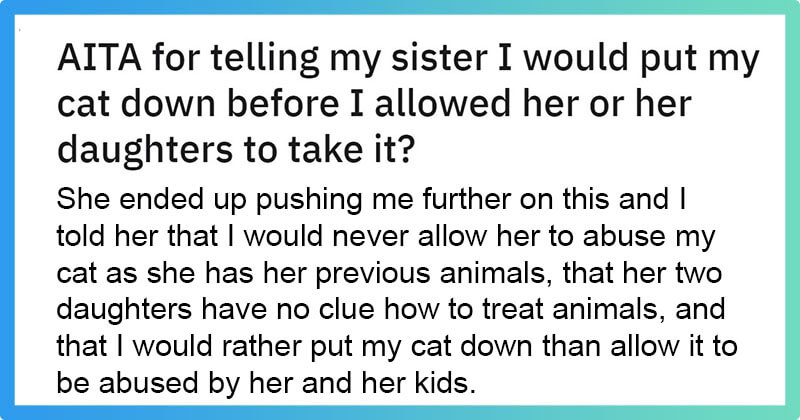 A Reddit User Refused To Rehome Her Cat To Her Sister