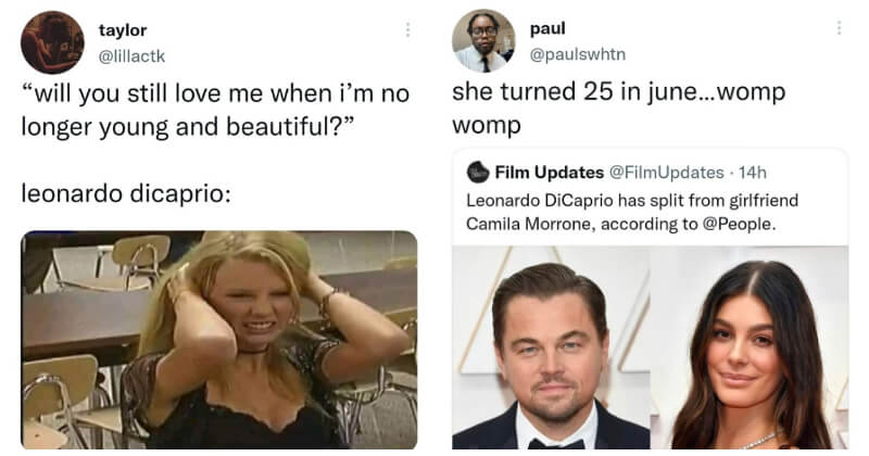Reactions On Twitter To Leonardo Dicaprios Breakup With 25 Year Old Girlfriend 