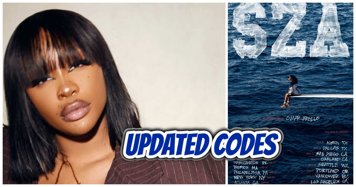 SZA Presale Code Updated Codes For SZA Tour's Presale Tickets